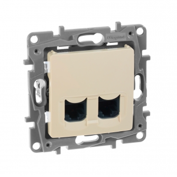 ETIKA Роз. комп. 2-ая RJ45 кат.6 UTP сл. кость