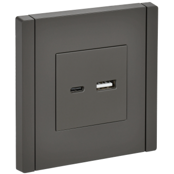 FORTE&PIANO Роз. USB A+C 3,1А FP350 сер. IEK