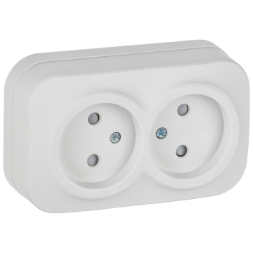 GLORY Роз. 2-я без з/к с з/ш о/у 10А РСш22-2-ХБм бел. м. IEK