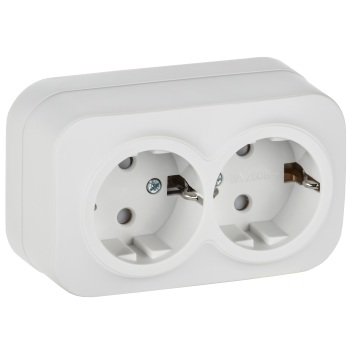 GLORY Роз. 2-я с з/к/ш о/у 16А РСш22-3-ХБм бел. м. IEK