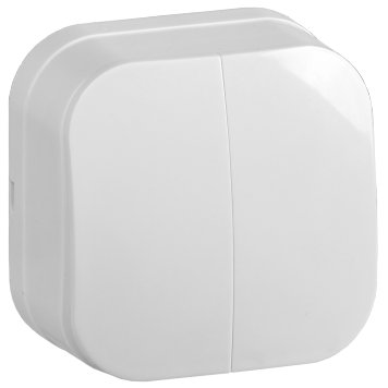 GLORY Выключ. 2-кл. о/у 10А ВС20-2-0-ХБ белый IEK