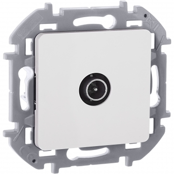 INSPIRIA Розетка TV оконечная бел.