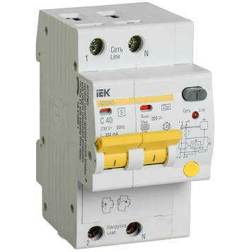 KARAT Диф. автомат АД12MS 2P 40А 300мА тип A IEK
