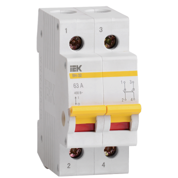 KARAT Выключатель нагрузки (мини-рубильник) ВН-32 2P 63А IEK