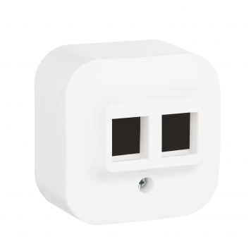 QUTEO Адаптер для роз. RJ45 Keystone бел.