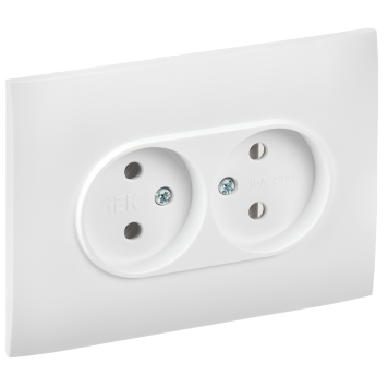 SKANDY Роз. 2-я без з/к/ш 10А в сб. SK-R10W арк. бел. IEK