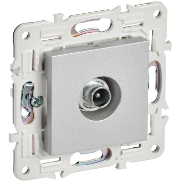 SKANDY Роз. TV проходная SK-A17S сереб. IEK