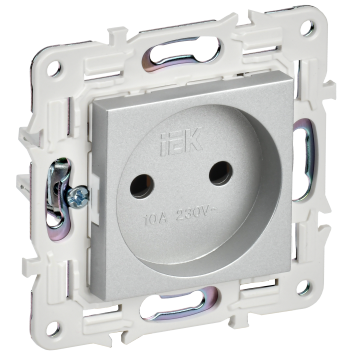 SKANDY Роз. без з/к/ш 10А SK-R02S сереб. IEK