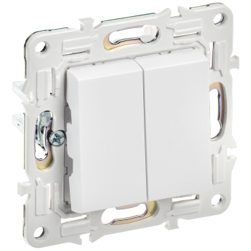SKANDY Выключ. 2-кл. перекр. 10А SK-V06W арк. бел. IEK