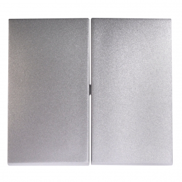 VALENA Лицевая панель для выкл. 2-кл.алюм.