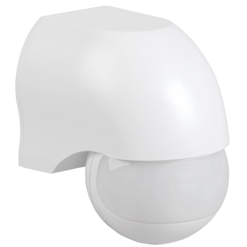 Датчик движения ДД 010 белый, макс. нагрузка 1100Вт, угол обзора 180град., дальность 10м, IP44, IEK