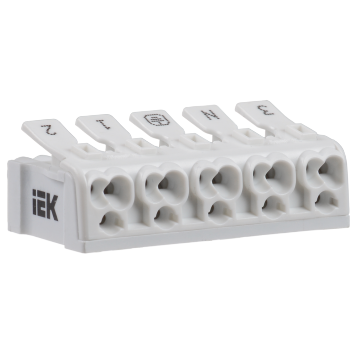 Клемма пружинная соединительная КСП5-3L+N+PE IEK