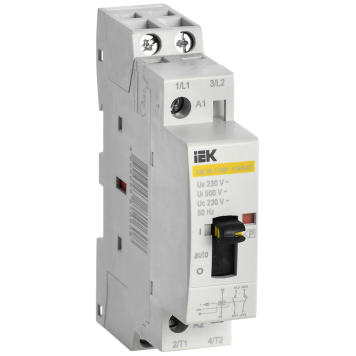Контактор модульный с ручным упр. КМ20-11МР AC KARAT IEK