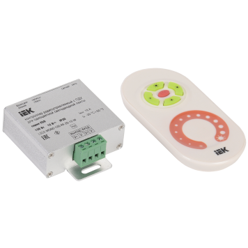 Контроллер с ПДУ радио MONO 1 канал 12В 10А 120Вт белый IEK