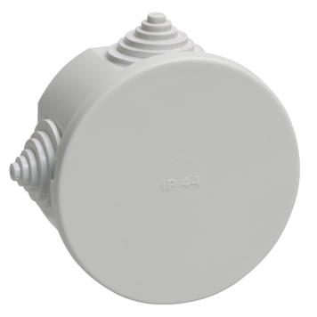 Коробка расп. КМ41237 о/п D=75х40мм IP44 4 вв. серая IEK