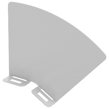 Перегородка разд. 100мм пов. верт. внеш. 45град RAL 9016 IEK