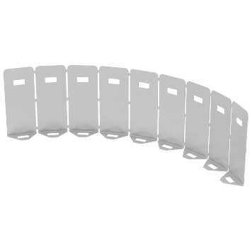 Перегородка разд. 100мм универ. гориз. для акс. RAL 9016 IEK