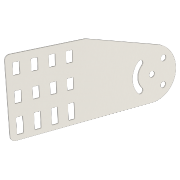 Пластина шарнирная h=100мм RAL 9016 IEK