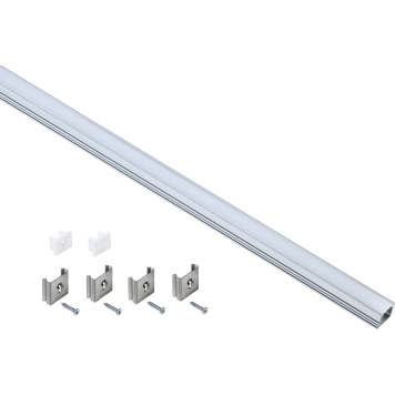 Профиль алюм. для LED ленты 1712 накл. прям. 2м к-т опал IEK