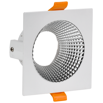 Светильник 4110 встр. поворотн. GU10 белый/хром пласт. IEK