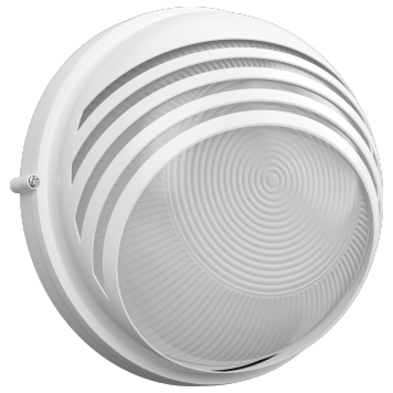 Светильник НПП1107 белый/круг ресничка 100Вт IP54 IEK