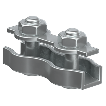 Зажим троса дюплекс 2мм IEK