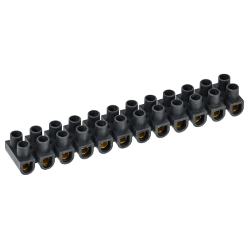 Зажим винтовой ЗВИ-20 н/г 4-10мм2 12пар черные IEK