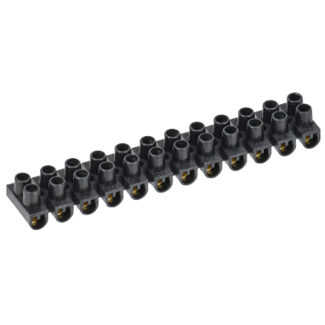 Зажим винтовой ЗВИ-3 н/г 1,0-2,5мм2 12пар черные IEK