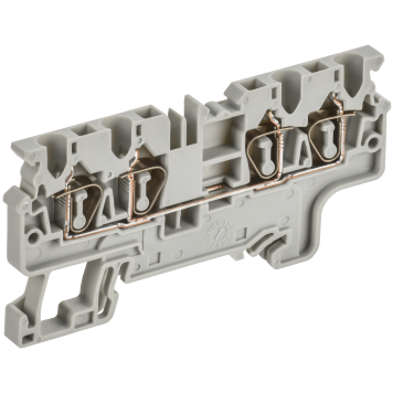 ARMAFIX Клемма пруж. CX2.5-4 2,5мм2 4-конт. серая IEK