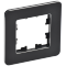BRITE Рамка 1-мест. РУ-1-1-Бр металл черн. RE IEK