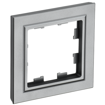 BRITE Рамка 1-мест. РУ-1-БрС сталь IEK