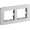 BRITE Рамка 2-мест. РУ-2-1-Бр металл алюм. RE IEK