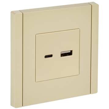 FORTE&PIANO Роз. USB A+C 18Вт FP451 ван. IEK