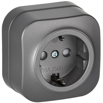 GLORY Роз. с з/к/ш о/у 16А РСш20-3-ХСм сталь м. IEK