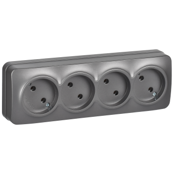 GLORY Роз. 4-я без з/к/ш о/у 10А РС24-2-ХСм сталь м. IEK