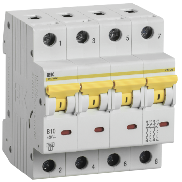 KARAT Авт. выкл. ВА47-60M 4P B 10А 6кА IEK