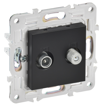 SKANDY Роз. двойная TV+SAT SK-A13Bl черн. IEK