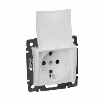 VALENA Роз. с з/к/ш с кр. 16А IP20 бел.