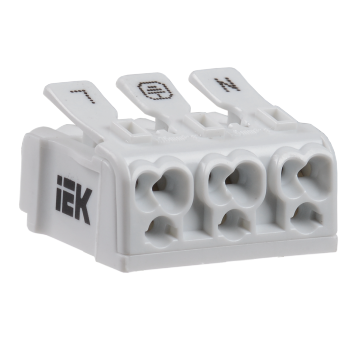 Клемма пружинная соединительная КСП3-L+N+PE IEK