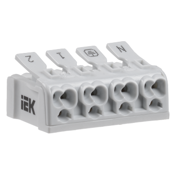 Клемма пружинная соединительная КСП4-2L+N+PE IEK
