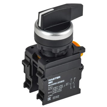 Переключатель длин. ручка 3 полож. возв. 2NO MASTER IEK