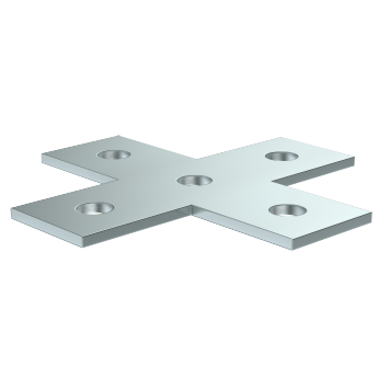Пластина соед. X-образная для STRUT-профиля HDZ IEK