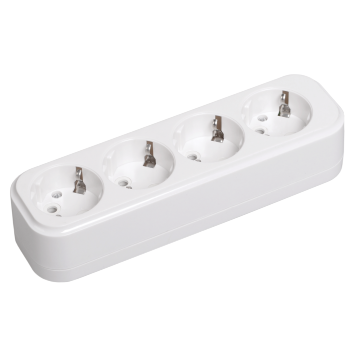 Розетка переносная разб. К04 4 места CLASSIC IEK