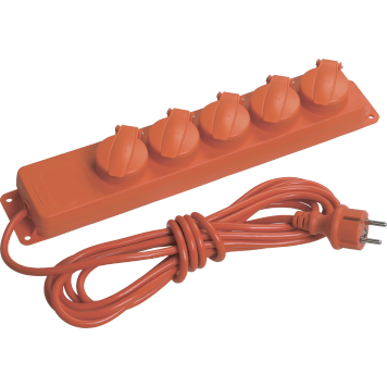 Удлинитель У05В 5 места IP44 с/з 5м 3х1мм2 16А/250В IEK