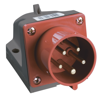 Вилка стац. ССИ-515 16А-6ч 380В 3P+PE+N IP44 IEK