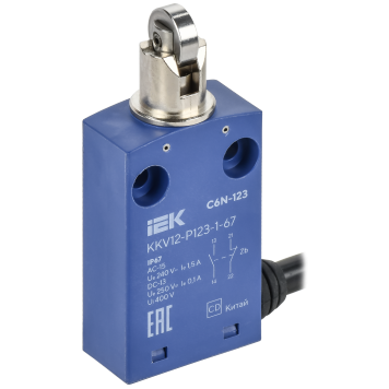Выкл. конц. C6N-123 верт. толк. с наж. рол. IP67 IEK