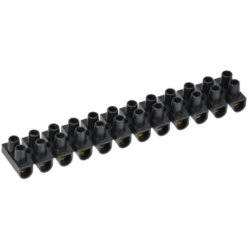 Зажим винтовой ЗВИ-15 н/г 4,0-10мм2 12пар черные IEK