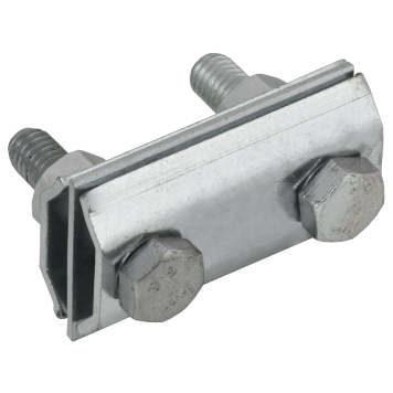 Заж. соед. двойн. сквозной пр.-пр. 8мм оц. сталь IEK