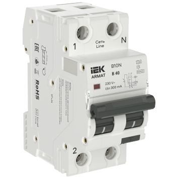 ARMAT АВДТ B10N 1P+N B40 300мА тип A (36мм) IEK