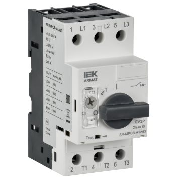 ARMAT Авт. выкл. защиты двигателя A1 GV2P 0,4-0,63А IEK